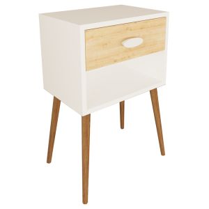 Vcm - mesita de noche de madera singol xl