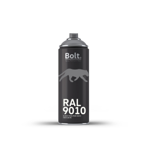 Spray bolt premium acrilico mate ral 400 ml (ral 9010 blanco puro)