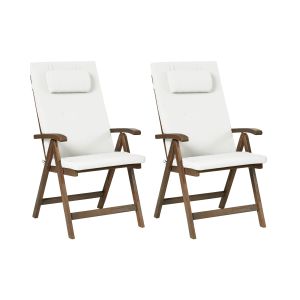 Silla de jardín marrón oscuro amantea premium