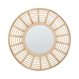 Espejo de pared hanua 60 cm 60 cm bambú natural