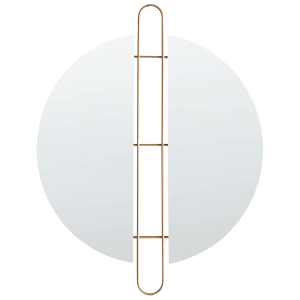 Espejo de pared attin 52 cm 65 cm dorado