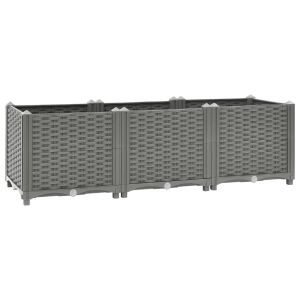 vidaXL arriate polipropileno 120x40x38 cm