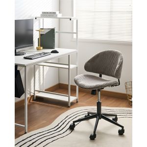 Silla de oficina kiana pana gris pardo
