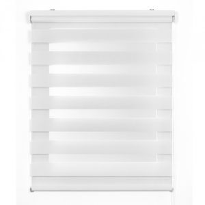 Estores enrollables screen motorizado acabados en aluminio gris 100 x 250cm
