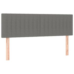 vidaXL cabeceros tela gris oscuro 144x5x78/88 cm
