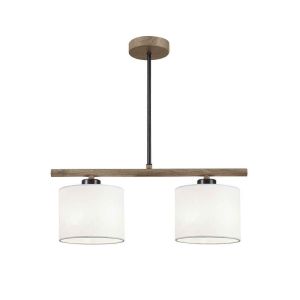 Lampara de techo berta marron  46cm