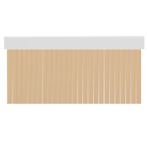 Cortina para puertas de PVC surca beige opaco / 90 x 210