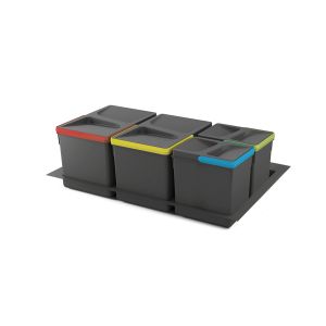 Juego de contenedores con base recycle para cajón