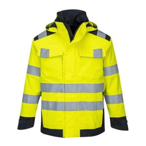 Portwest - chaqueta de lluvia multi norma arco eléctrico hv