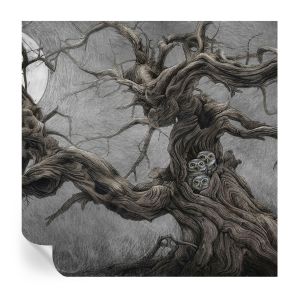 Murales autoadhesivos búho misterioso 250x250 tulup