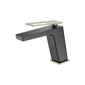 Grifo de lavabo suecia negro oro [ imex® ]