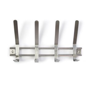Perchero de pared rei 2-c6905 | 351x146x51 mm | inox mate | acero inox