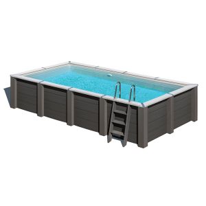 Piscina gre rectangular kpcor60t composite 6.06 mts x 3.26 mts x