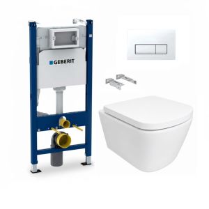 Pack geberit duofix delta 50 blanco brillo + wc tornado link azulbath