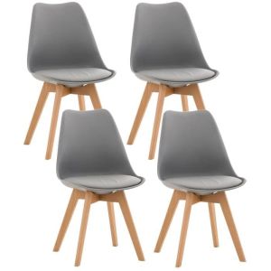 Sillas comedor escandinavas gris - lote 4 - 83cm