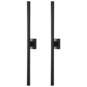 Conjunto de 2 lámparas de pared LED anish negro