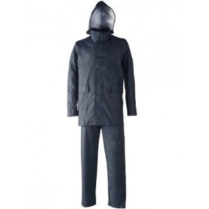 Conjunto de lluvia pu/PVC azul marino singer - talla xl - vplrainy04