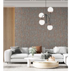 Papel pintado gaulan  lavable moderno de líneas geométricas con 10.6m²