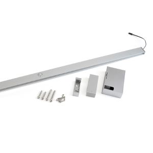 Barra para armario con luz LED castor, batería extraíble y sensor de