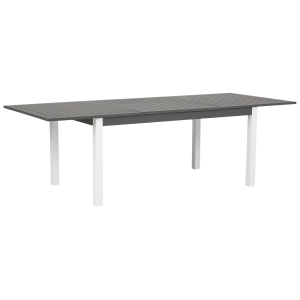 Mesa de jardín extensible pancole 168/248 cm 100 cm metal gris