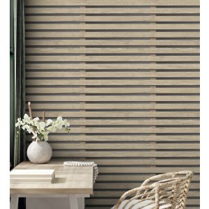 Papel pintado gaulan listones de madera natural en paneles  5.23m²