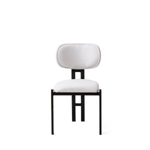 Juego de sillas (2 unidades) de metal <<muriz>> - blanco roto