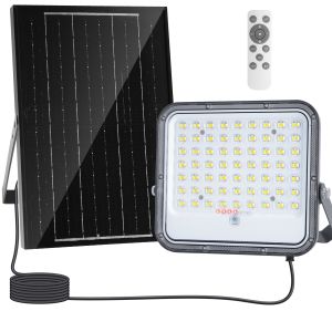 Aigostar foco proyector LED solar con mando a distancia 100w cct