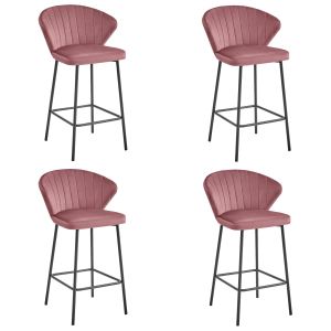 Valora taburetes gatta rosa oscuro modernos cocina x4