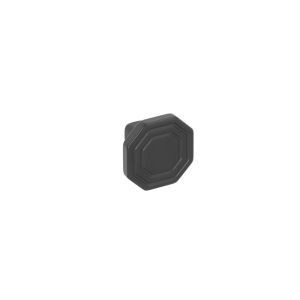 Pomo para muebles en zamac 30 x 23 mm de diam negro