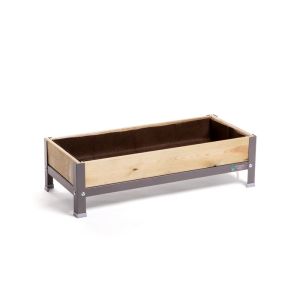 MI HUERTO URBAN | Huerto Urbano Albahaca, Cultivo Jardin | Gris 90x40x26cm
