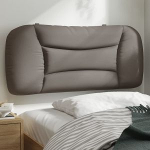 Cabecero de cama acolchado tela gris taupé 80 cm eerf9539