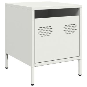Casa lúmina - mesita de noche blanco aço laminado a frio  35 x 39 x 43,5 cm