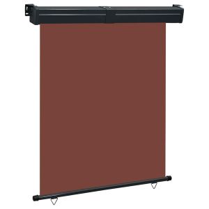 vidaXL toldo lateral de balcón marrón 145x250 cm