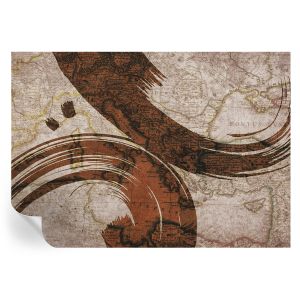 Papel pintado autoadhesivo mapa artístico 208x146 tulup