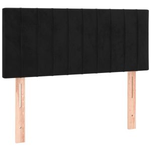vidaXL cabecero de terciopelo negro 80x5x78/88 cm
