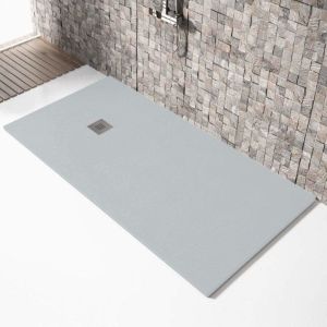 Plato de ducha resina madison ceniza  100x190cm