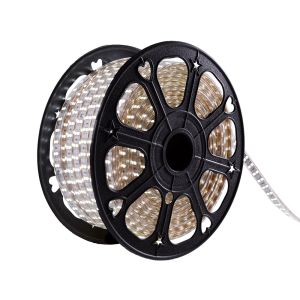 Tira de 120 LEDs/m 500w 1.000lm 6000ºk smd5050 220vac ip65 x50m 40.000h