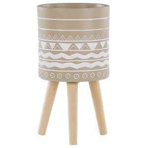 Maceta con patas milina 30 cm beige