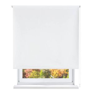 Home mercury- estor enrollable opaco, blackout  (blanco, 135x180cm)
