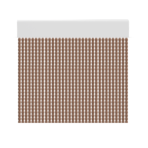 Cortina para puertas de PVC cabo marron / 120 x 220