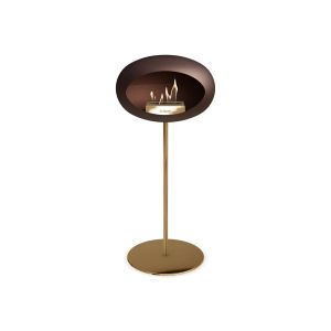 Chimenea de bioetanol de acero molido alto mocca 3
