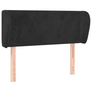 vidaXL cabecero de terciopelo negro 83x23x78/88 cm