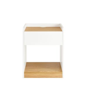 Sobuy mesa noche cajón blanco 45x40x55 cm