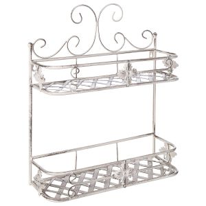 Estantería de pared marayes metal blanco