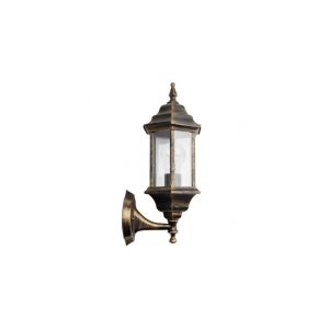 Pollux outdoor wall light 1xe27 aluminium / crystal black
