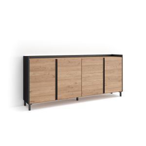 Aparador, 207x35x91cm para salón,, LED rf4639