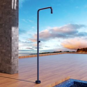 Imex - ducha piscina exterior acero s.316 azul serie utah