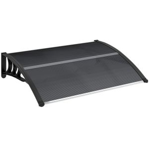 Marquesina exterior 100x75x23 cm policarbonato Outsunny