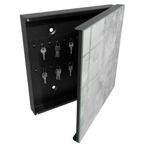 Guardallaves decorativo 30x30x5 elegancia pura, apertura derecha