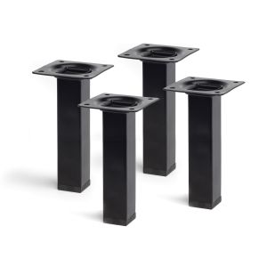 Pata para mueble rei 7-4400.150.03 | 25x25x150 mm | negro
